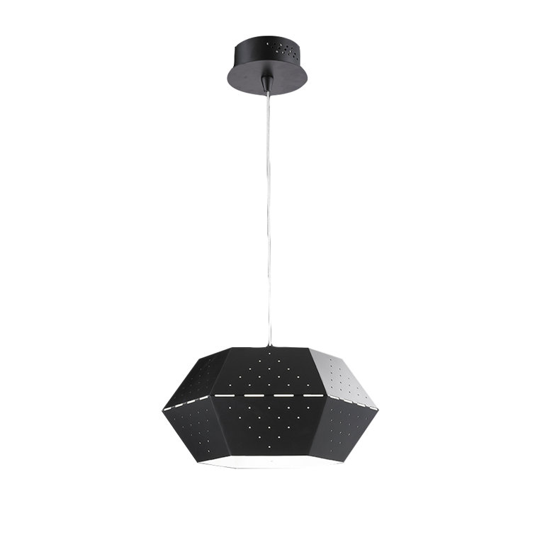 Wrought Studio Pitcairn LED Vintage Pendant Light, 14.1in Hexagonal